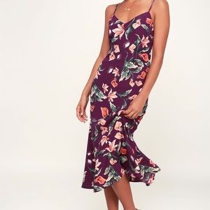 Purple Floral Dress